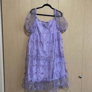 Purple, whimsical dress